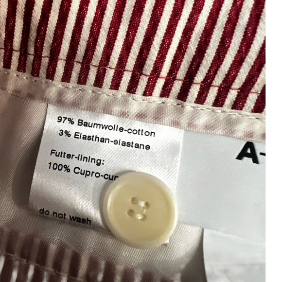 Akris Punto Red Striped Ankle Pants - Picture 9 of 11